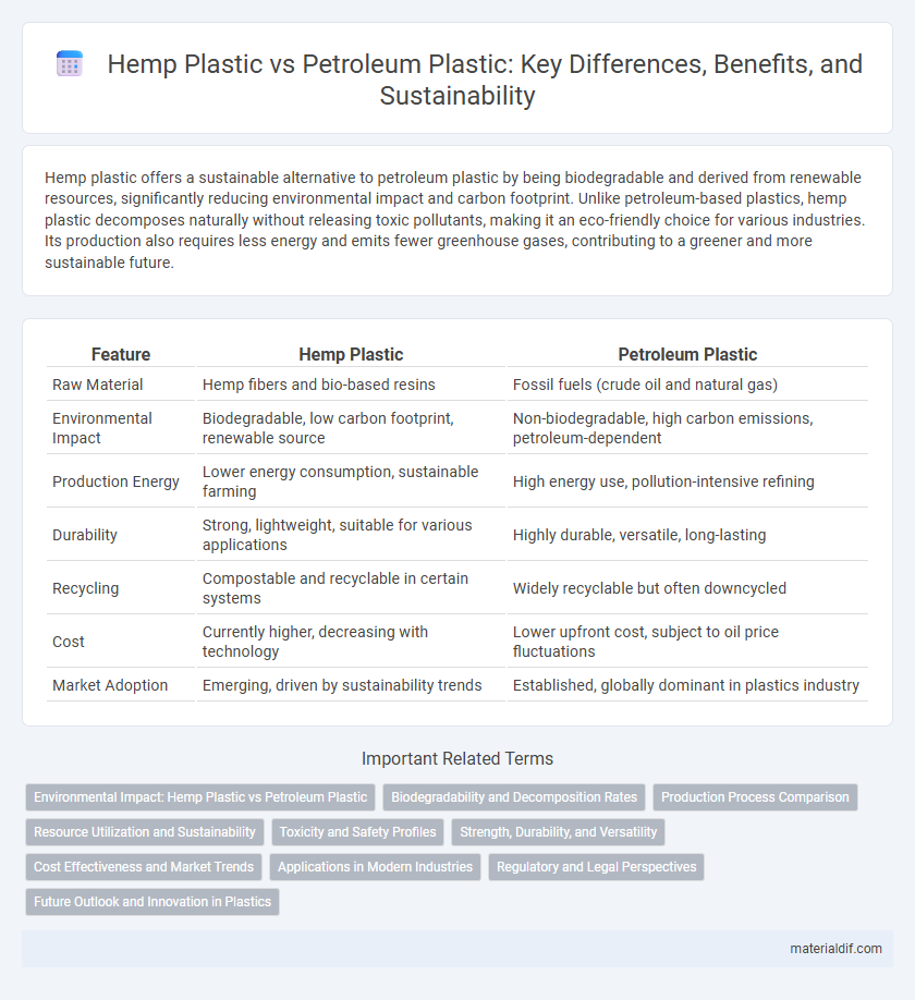 Hemp Plastic vs Petroleum Plastic: Key Differences, Benefits, and Sustainability