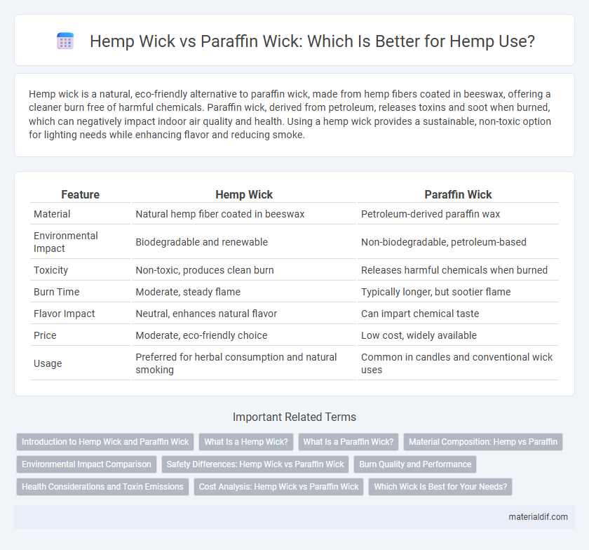 Hemp Wick vs Paraffin Wick: Which Is Better for Hemp Use?