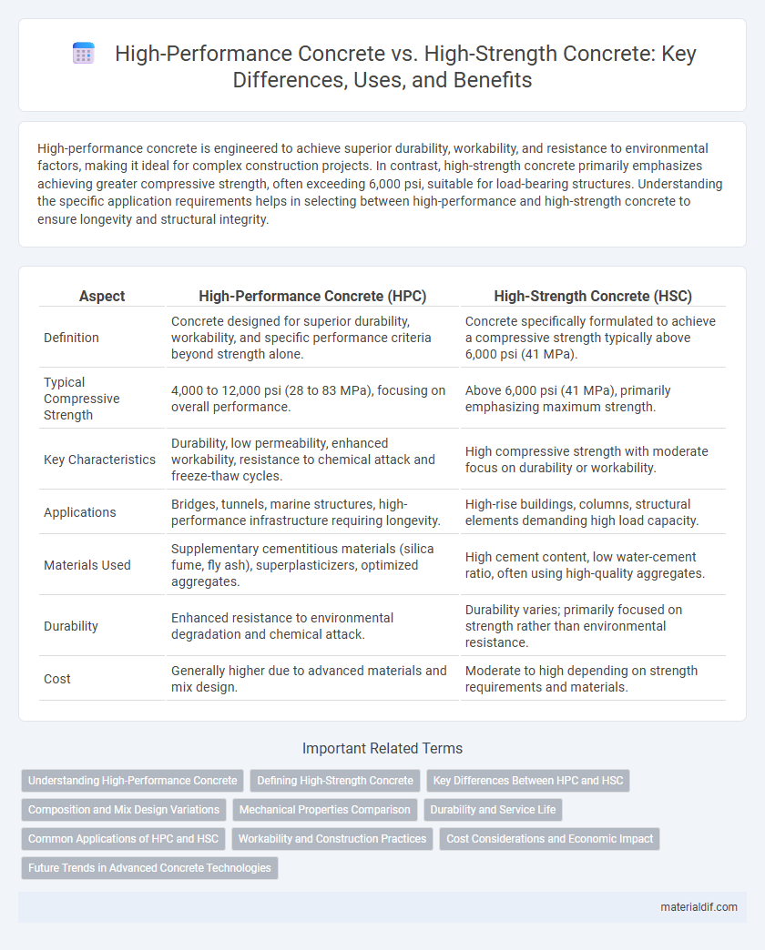 High-Performance Concrete vs. High-Strength Concrete: Key Differences, Uses, and Benefits
