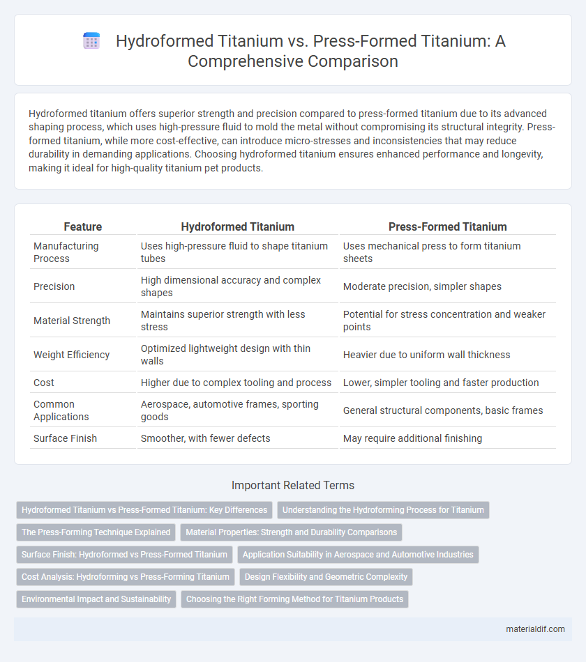 Hydroformed Titanium vs. Press-Formed Titanium: A Comprehensive Comparison