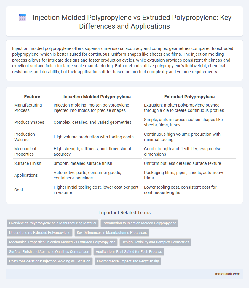 Injection Molded Polypropylene vs Extruded Polypropylene: Key Differences and Applications