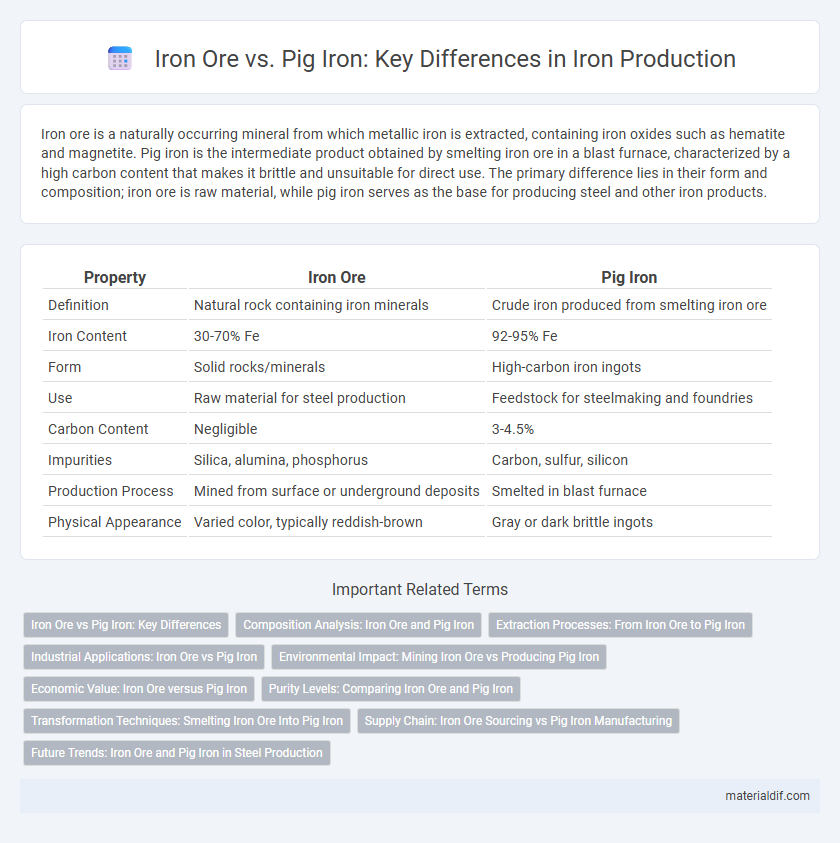 Iron Ore vs. Pig Iron: Key Differences in Iron Production