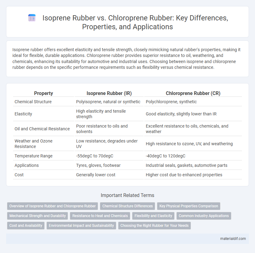 Isoprene Rubber vs. Chloroprene Rubber: Key Differences, Properties, and Applications