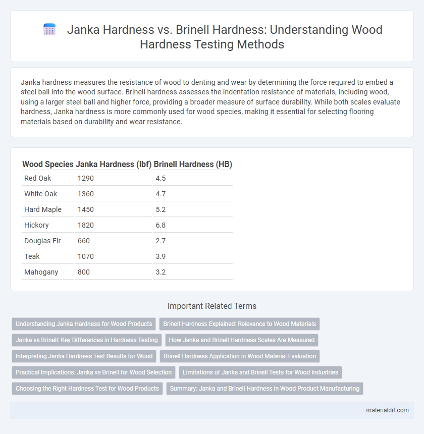 Janka Hardness vs. Brinell Hardness: Understanding Wood Hardness Testing Methods