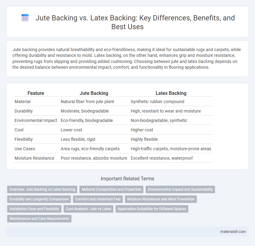 Jute Backing vs. Latex Backing: Key Differences, Benefits, and Best Uses