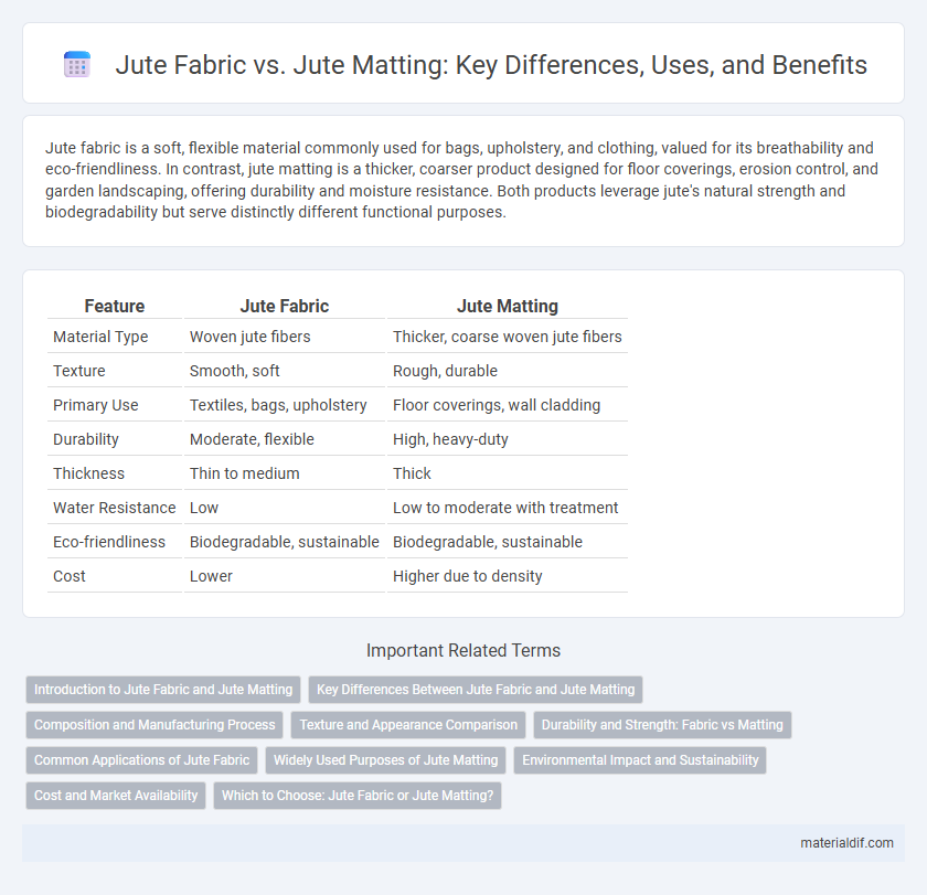 Jute Fabric vs. Jute Matting: Key Differences, Uses, and Benefits