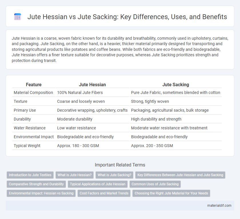 Jute Hessian vs Jute Sacking: Key Differences, Uses, and Benefits