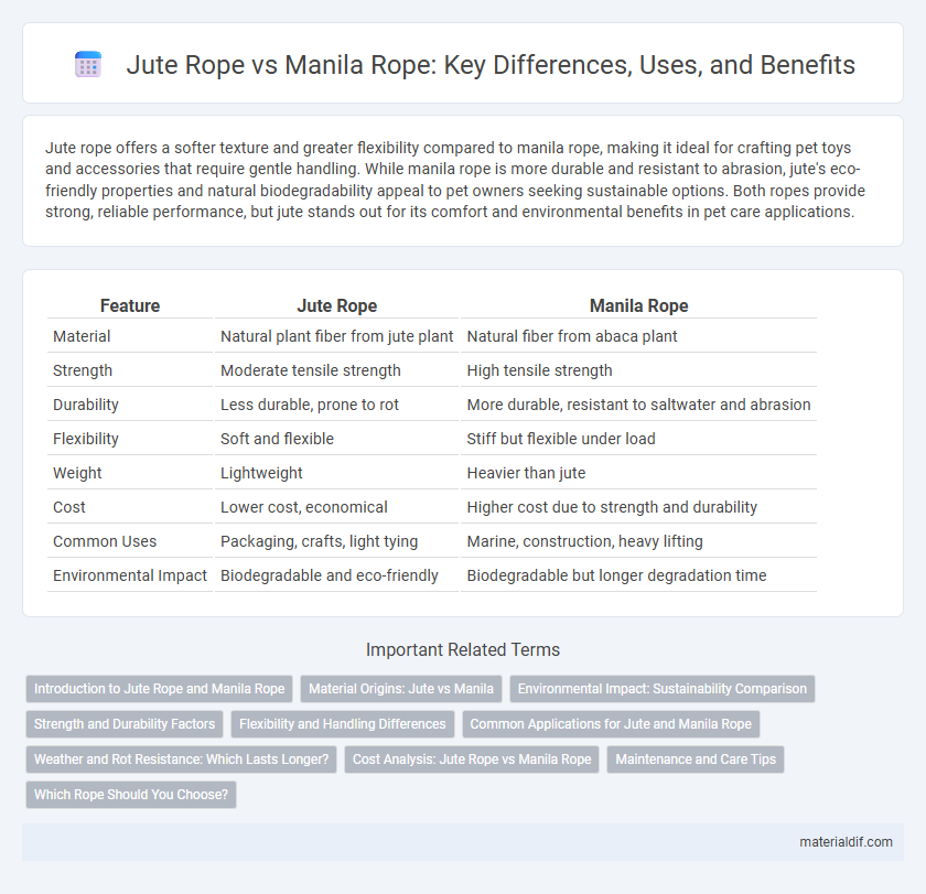 Jute Rope vs Manila Rope: Key Differences, Uses, and Benefits