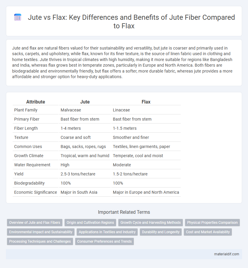 Jute vs Flax: Key Differences and Benefits of Jute Fiber Compared to Flax