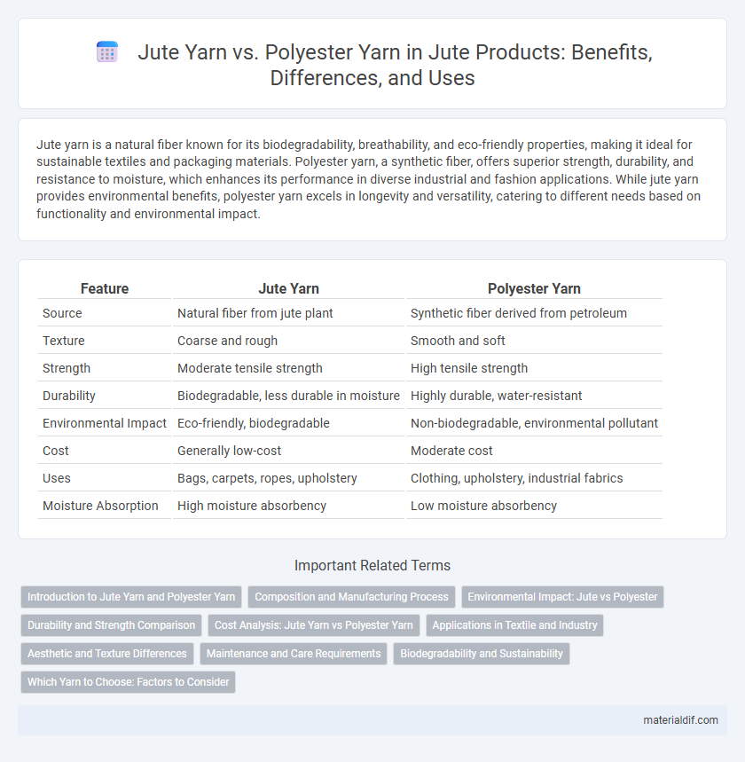 Jute Yarn vs. Polyester Yarn in Jute Products: Benefits, Differences, and Uses