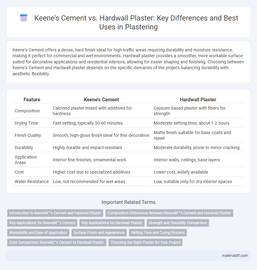 Keene's Cement vs. Hardwall Plaster: Key Differences and Best Uses in Plastering