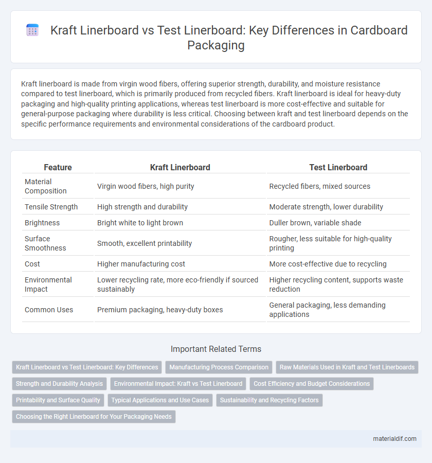 Kraft Linerboard vs Test Linerboard: Key Differences in Cardboard Packaging