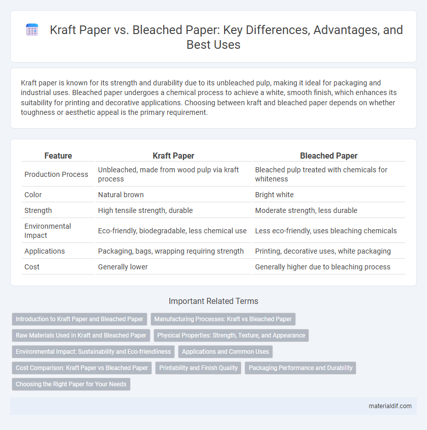Kraft Paper vs. Bleached Paper: Key Differences, Advantages, and Best Uses