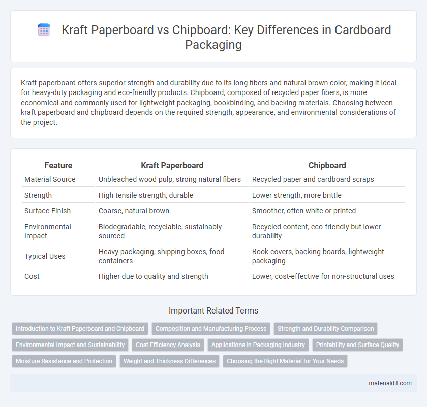 Kraft Paperboard vs Chipboard: Key Differences in Cardboard Packaging