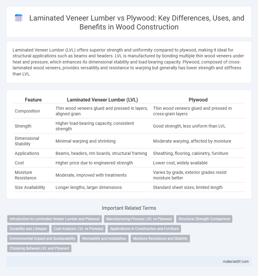 Laminated Veneer Lumber vs Plywood: Key Differences, Uses, and Benefits in Wood Construction