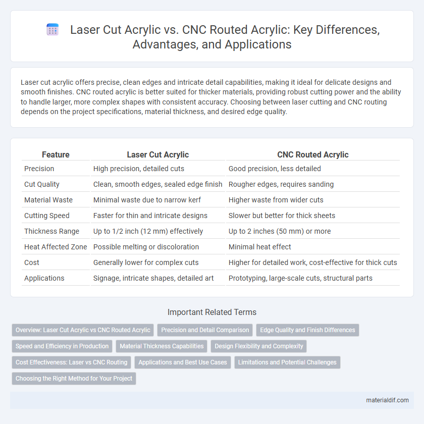 Laser Cut Acrylic vs. CNC Routed Acrylic: Key Differences, Advantages, and Applications