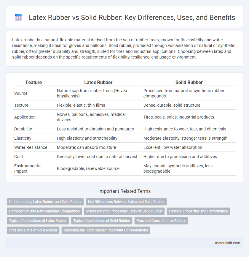 Latex Rubber vs Solid Rubber: Key Differences, Uses, and Benefits