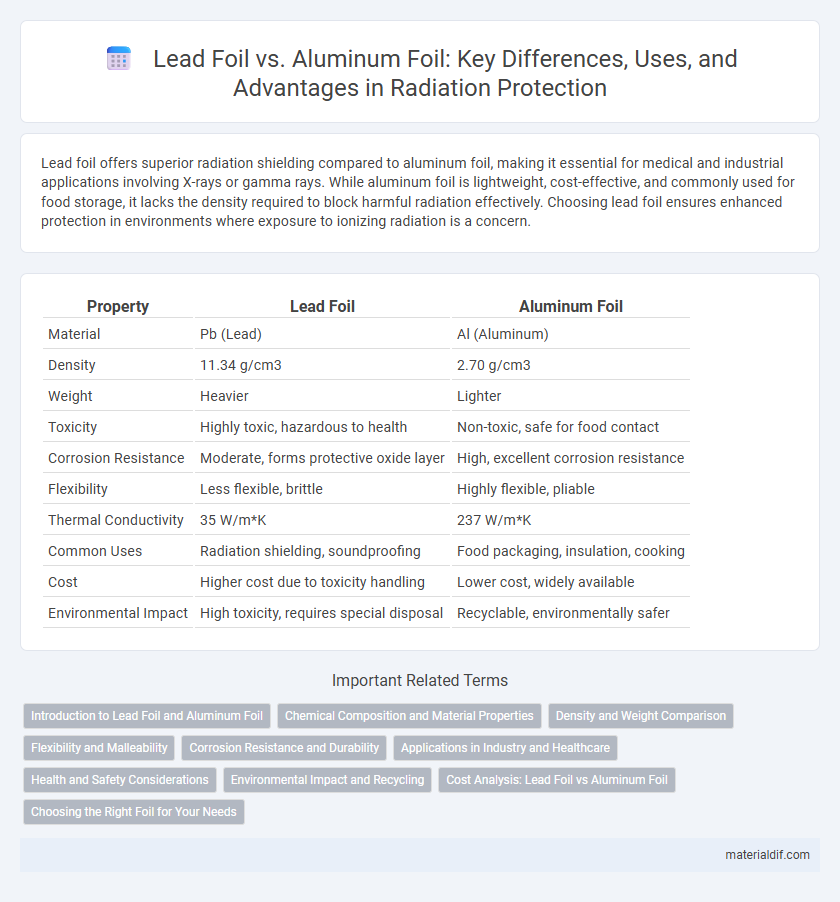 Lead Foil vs. Aluminum Foil: Key Differences, Uses, and Advantages in Radiation Protection