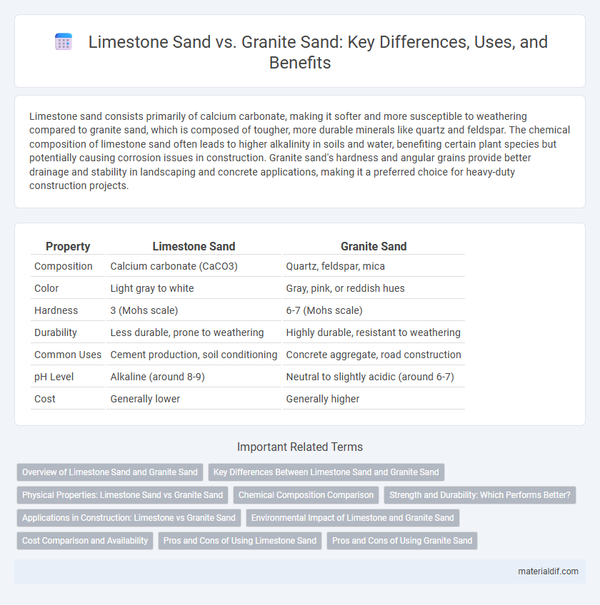 Limestone Sand vs. Granite Sand: Key Differences, Uses, and Benefits