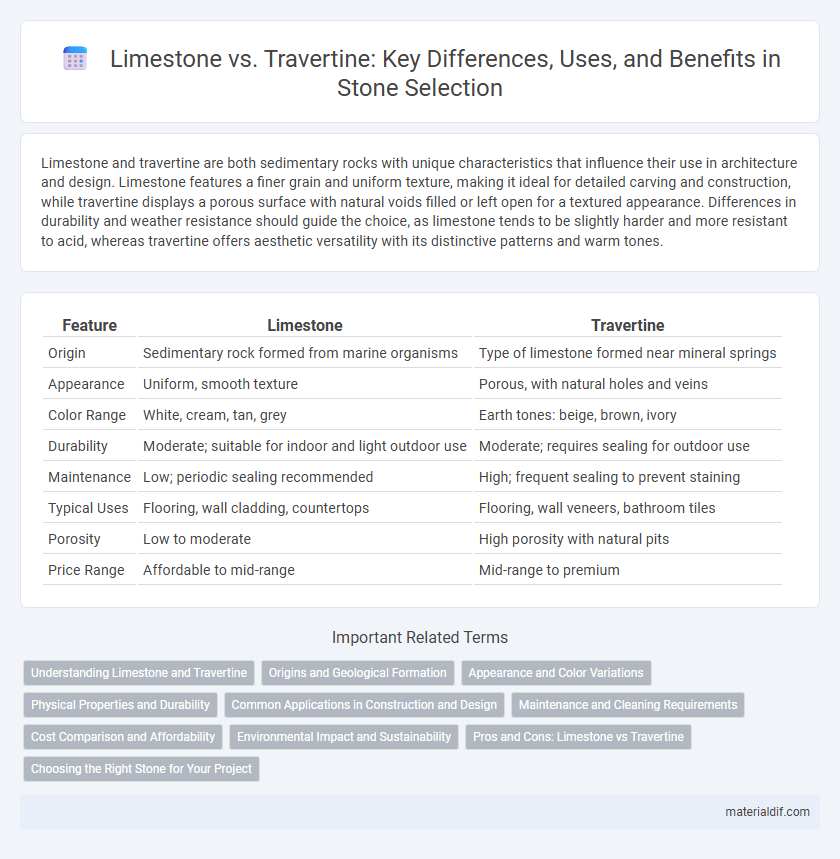 Limestone vs. Travertine: Key Differences, Uses, and Benefits in Stone Selection