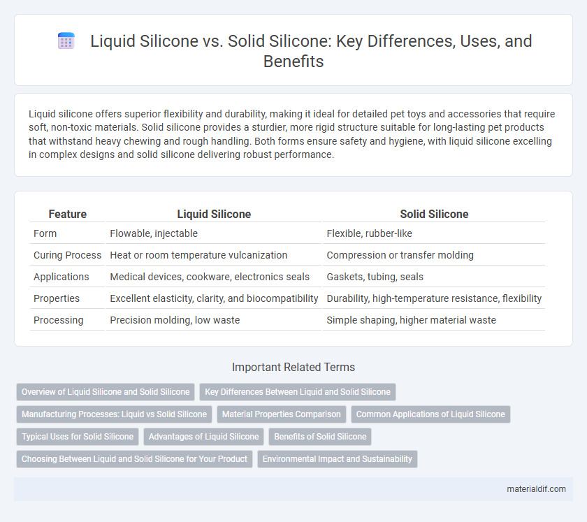 Liquid Silicone vs. Solid Silicone: Key Differences, Uses, and Benefits