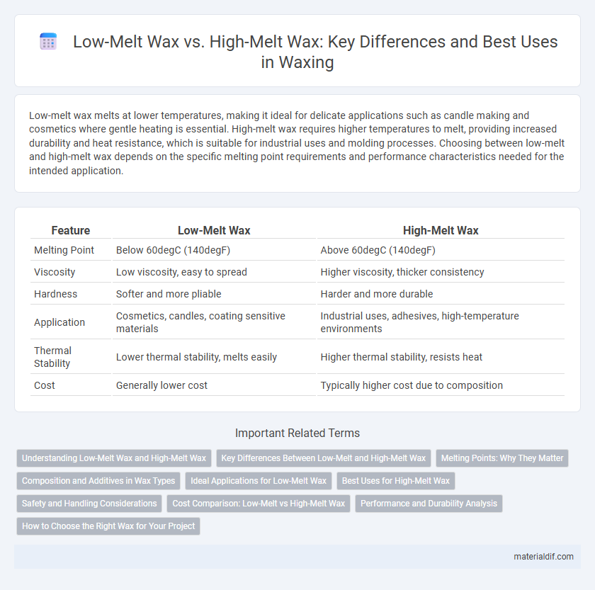 Low-Melt Wax vs. High-Melt Wax: Key Differences and Best Uses in Waxing