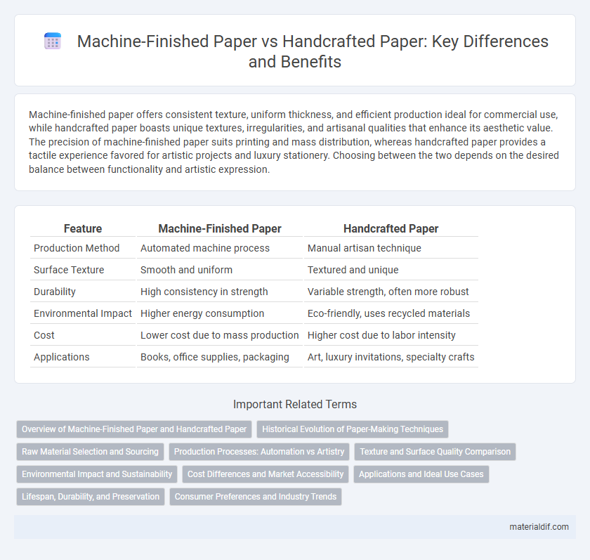 Machine-Finished Paper vs Handcrafted Paper: Key Differences and Benefits