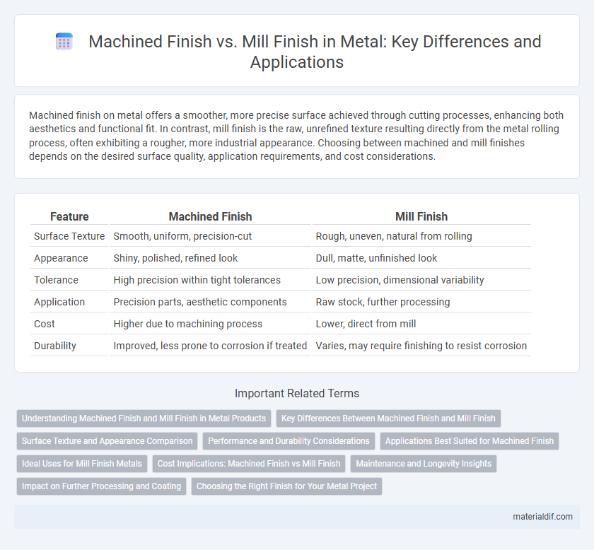 Machined Finish vs. Mill Finish in Metal: Key Differences and Applications