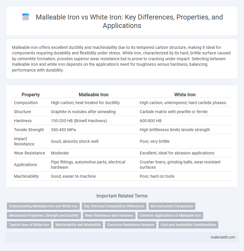 Malleable Iron vs White Iron: Key Differences, Properties, and Applications