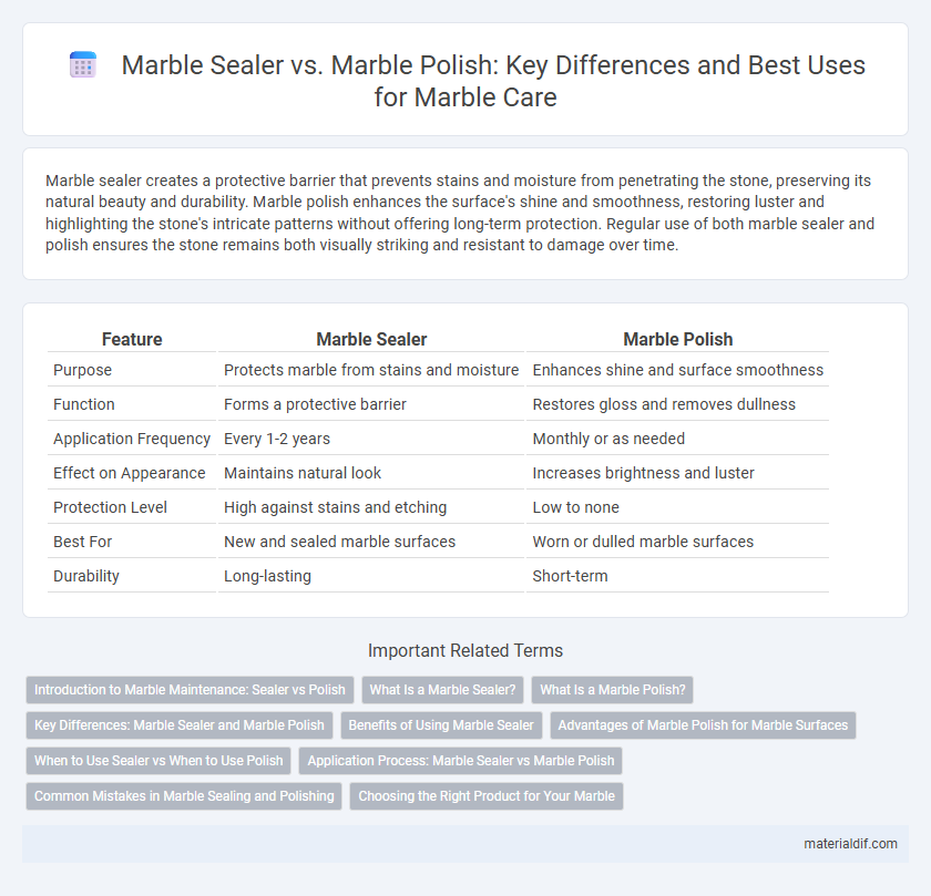 Marble Sealer vs. Marble Polish: Key Differences and Best Uses for Marble Care