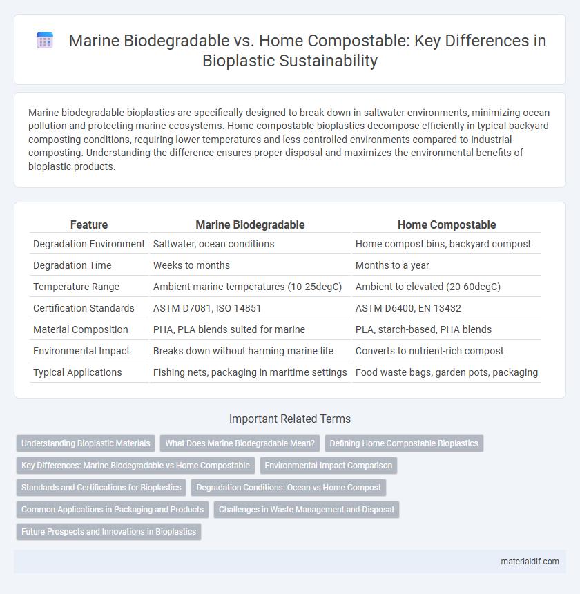 Marine Biodegradable vs. Home Compostable: Key Differences in Bioplastic Sustainability