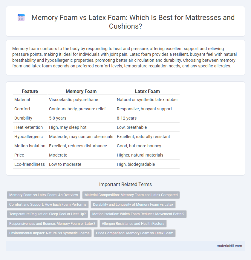 Memory Foam vs Latex Foam: Which Is Best for Mattresses and Cushions?