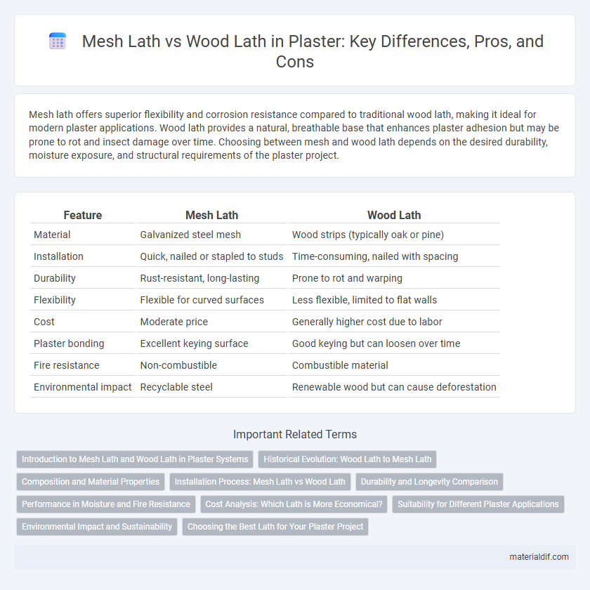 Mesh Lath vs Wood Lath in Plaster: Key Differences, Pros, and Cons