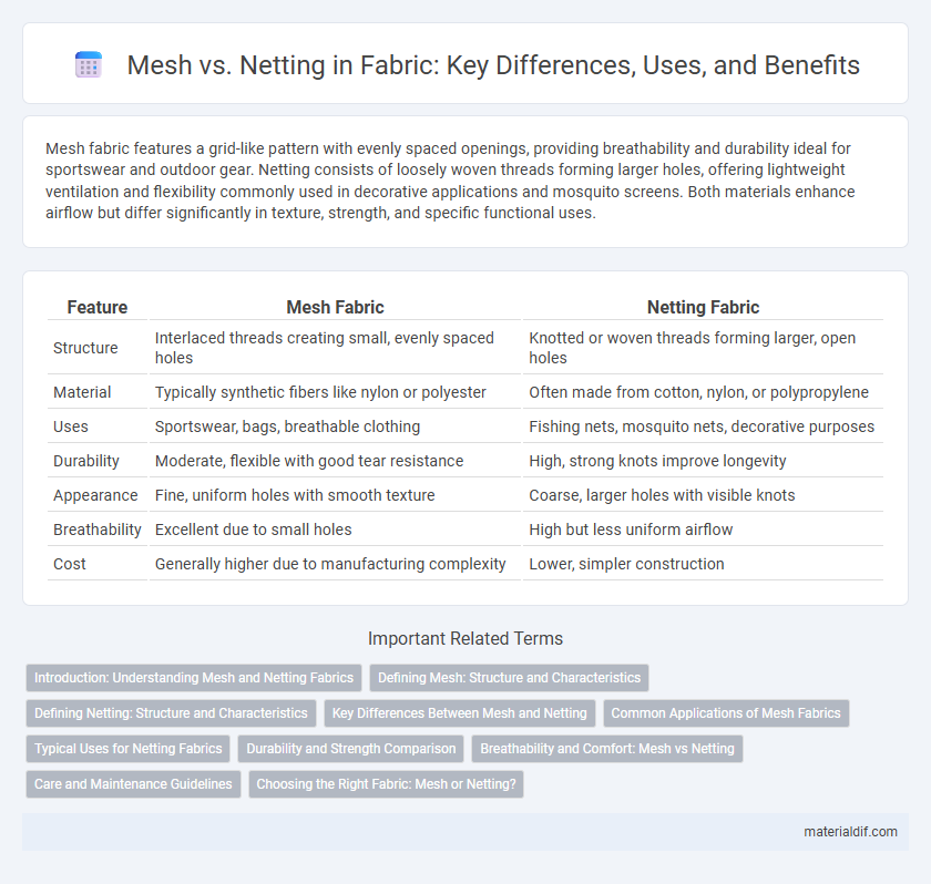 Mesh vs. Netting in Fabric: Key Differences, Uses, and Benefits