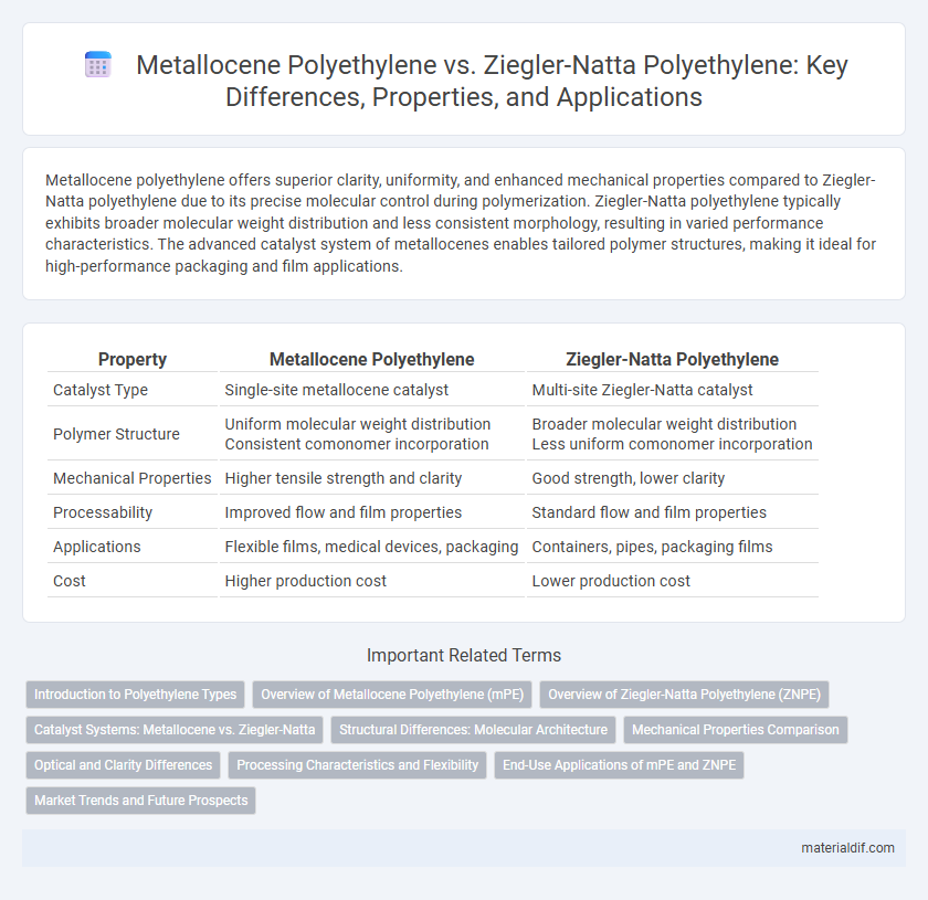 Metallocene Polyethylene vs. Ziegler-Natta Polyethylene: Key Differences, Properties, and Applications