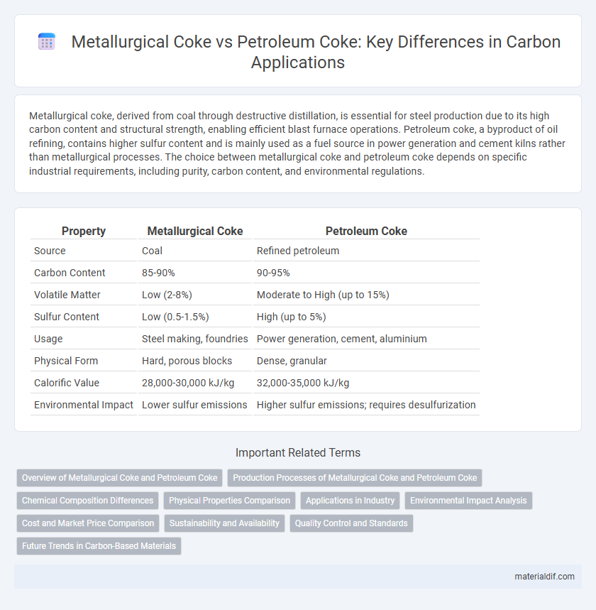 Metallurgical Coke vs Petroleum Coke: Key Differences in Carbon Applications