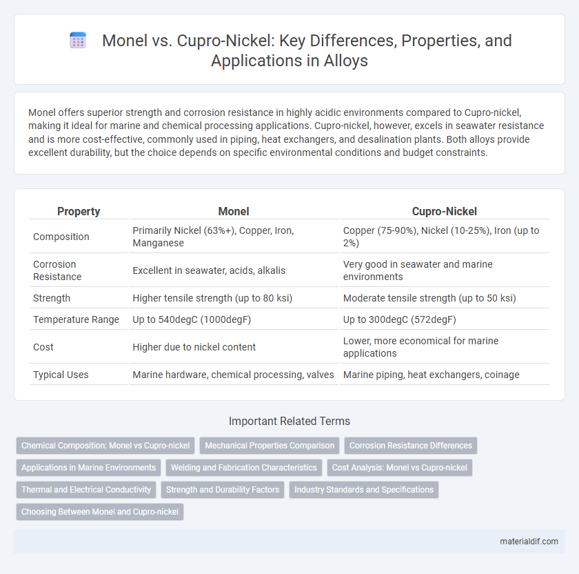 Monel vs. Cupro-Nickel: Key Differences, Properties, and Applications in Alloys