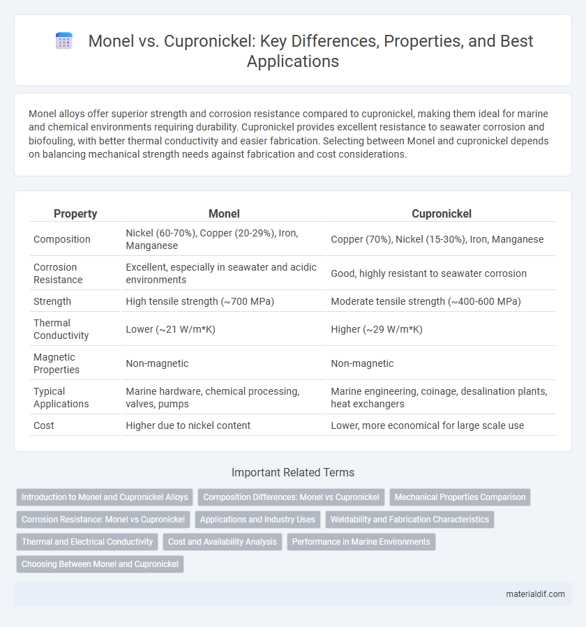 Monel vs. Cupronickel: Key Differences, Properties, and Best Applications