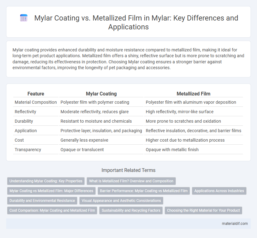 Mylar Coating vs. Metallized Film in Mylar: Key Differences and Applications