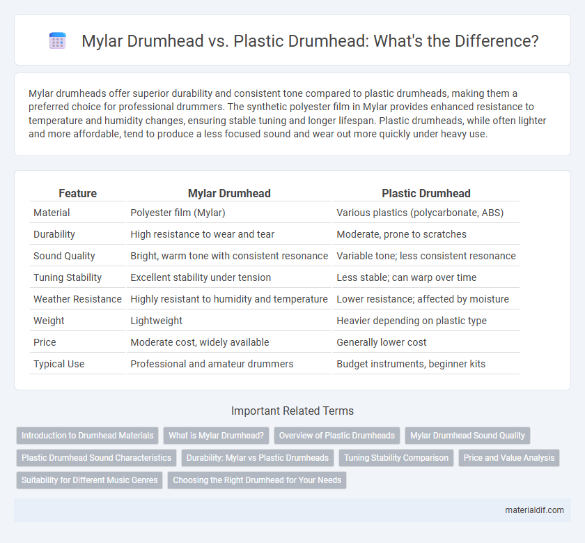 Mylar Drumhead vs. Plastic Drumhead: What's the Difference?