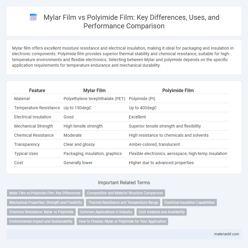 Mylar Film vs Polyimide Film: Key Differences, Uses, and Performance Comparison