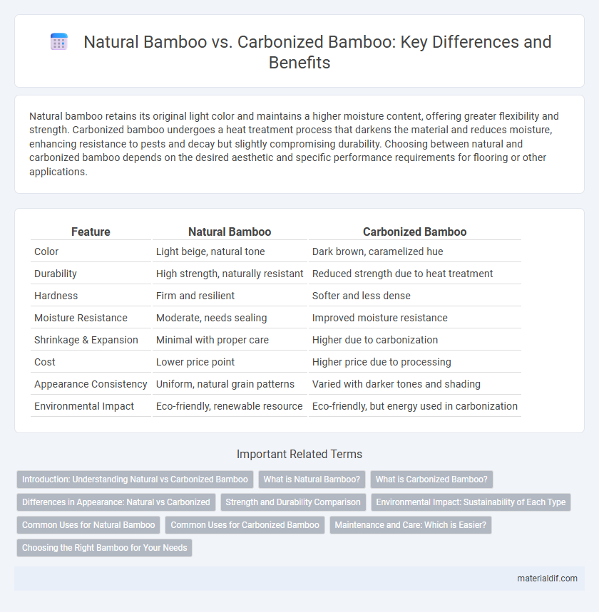 Natural Bamboo vs. Carbonized Bamboo: Key Differences and Benefits