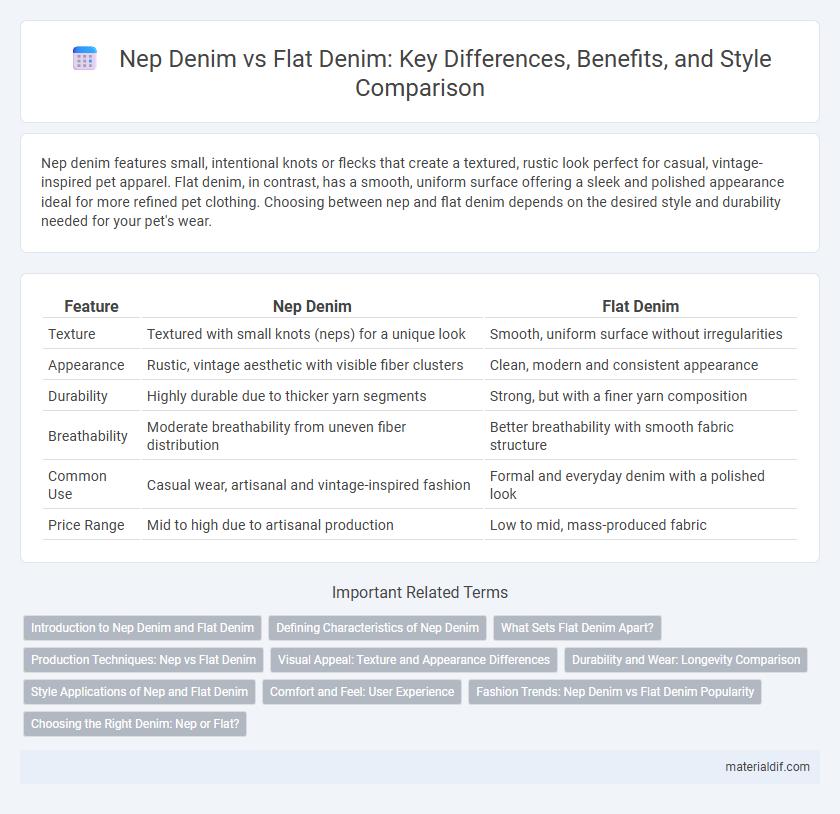 Nep Denim vs Flat Denim: Key Differences, Benefits, and Style Comparison