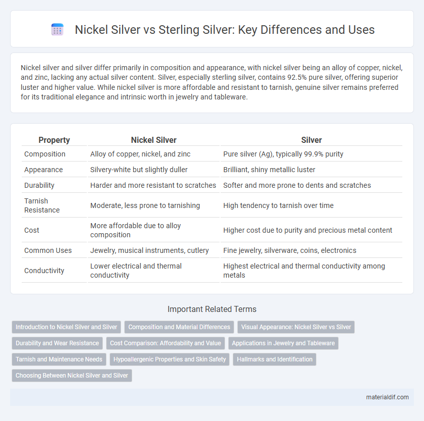 Nickel Silver vs Sterling Silver: Key Differences and Uses