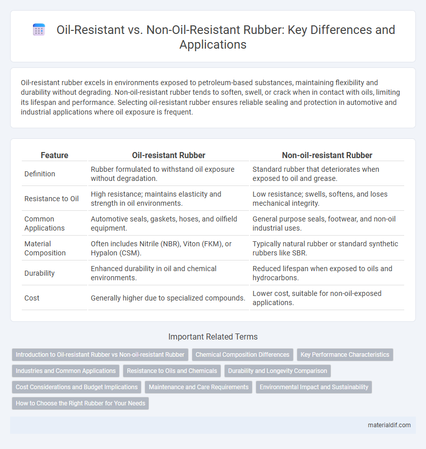 Oil-Resistant vs. Non-Oil-Resistant Rubber: Key Differences and Applications