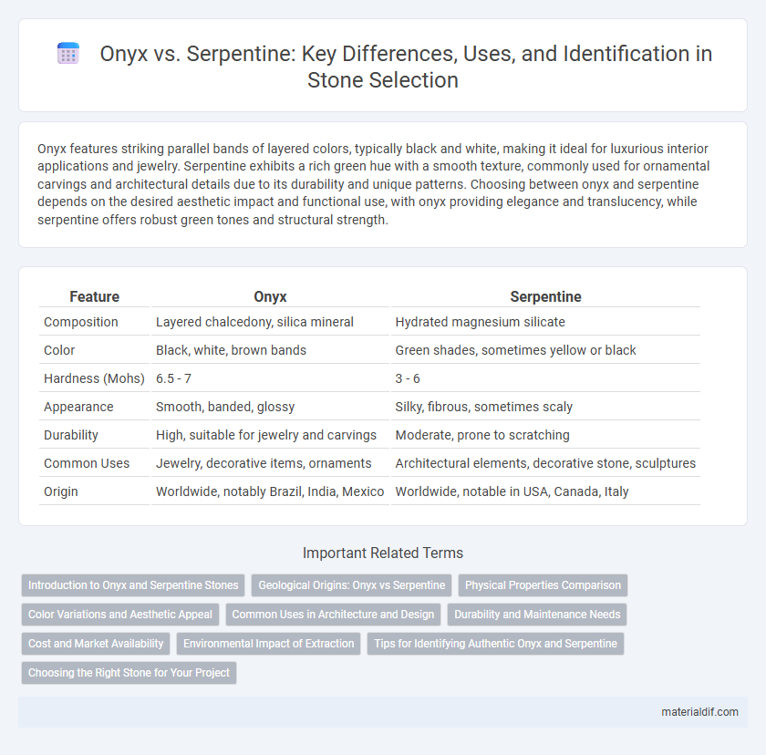 Onyx vs. Serpentine: Key Differences, Uses, and Identification in Stone Selection