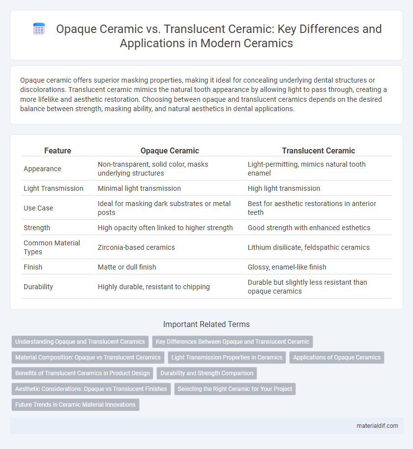 Opaque Ceramic vs. Translucent Ceramic: Key Differences and Applications in Modern Ceramics