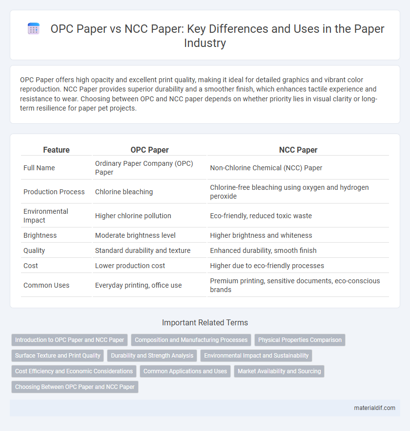 OPC Paper vs NCC Paper: Key Differences and Uses in the Paper Industry
