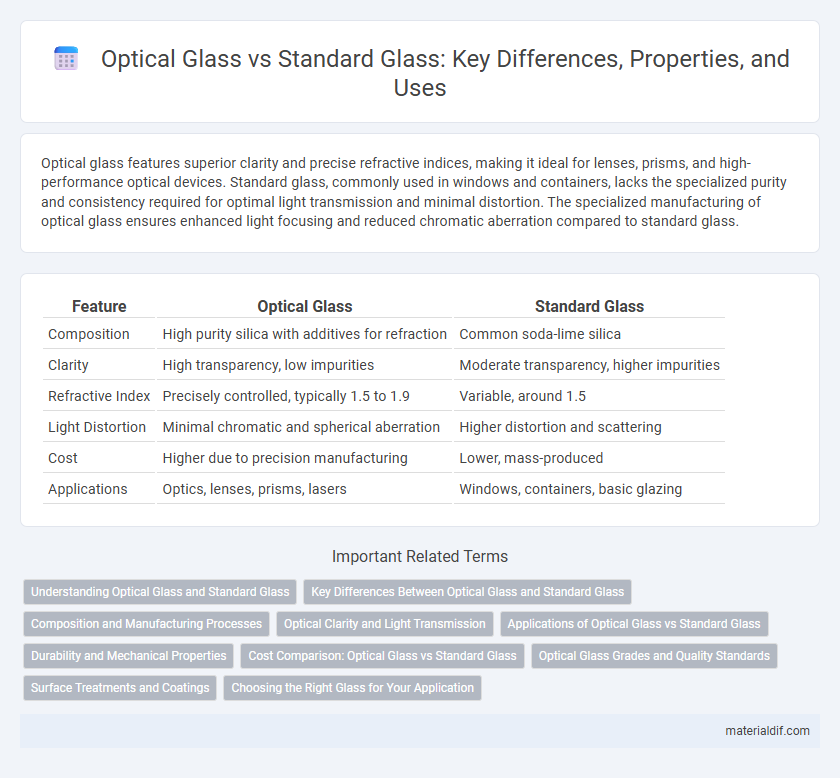 Optical Glass vs Standard Glass: Key Differences, Properties, and Uses