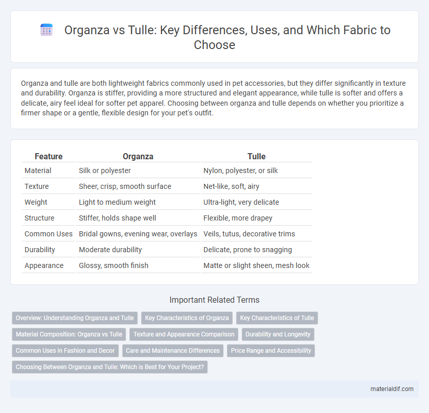 Organza vs Tulle: Key Differences, Uses, and Which Fabric to Choose